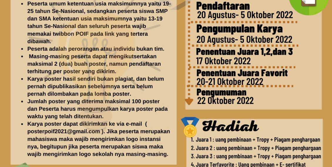 DESAIN POSTER POIF XXIV PLUS 2022