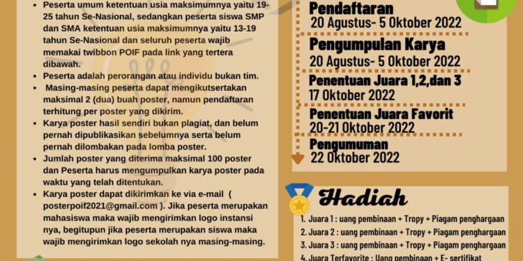 DESAIN POSTER POIF XXIV PLUS 2022