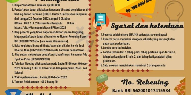 BINTANG FISIKA RAFFLESIA (BFR) POIF XXIV PLUS 2022