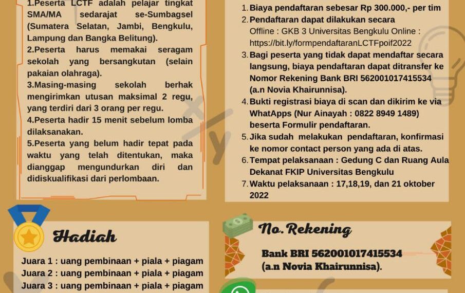 LOMBA CEPAT TANGGAP FISIKA POIF XXIV PLUS 2022