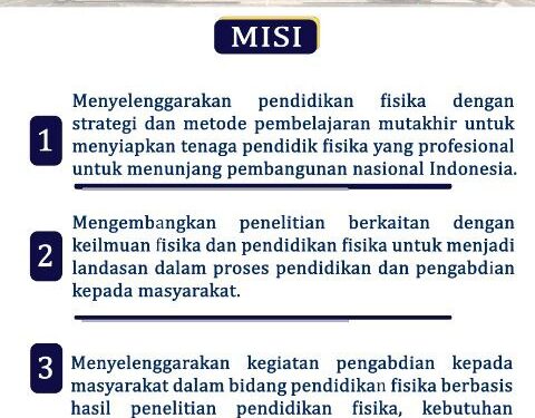 VISI MISI PENDIDIKAN FISIKA UNIVERSITAS BENGKULU