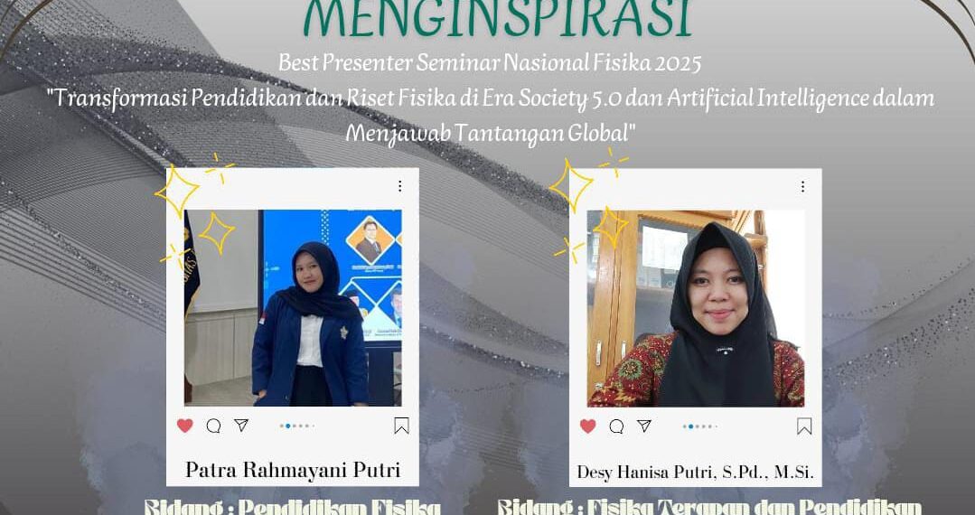 HIMAFI MENGINSPIRASI BEST PRESENTER SEMINAR NASIONAL FISIKA 2025
