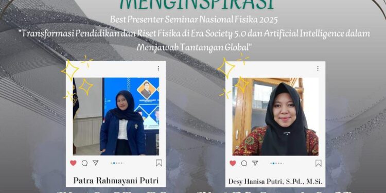 HIMAFI MENGINSPIRASI BEST PRESENTER SEMINAR NASIONAL FISIKA 2025